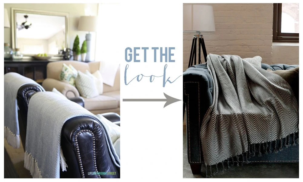 Get the Look - Herringbone Throw - Life On Virginia Street