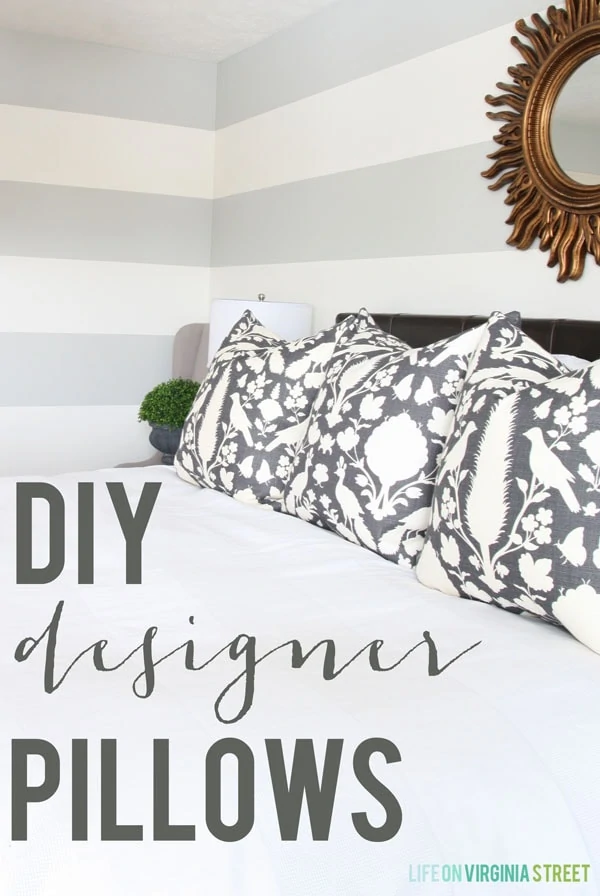 Tutorial - DIY Designer Pillows with a Zipper
